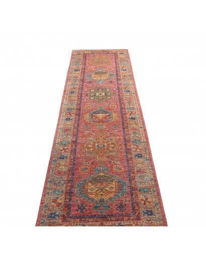 Tappeto Tribal Pakistan bianco beige 77x297