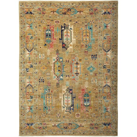 Tappeto Tribal Pakistan marrone grigio 172x233