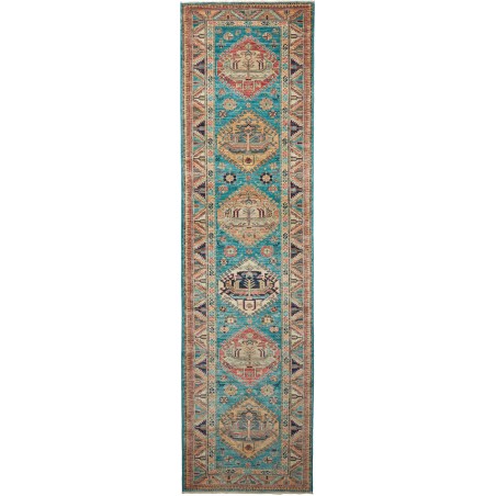 Tappeto Kazak Fine Pakistan bianco 79x296