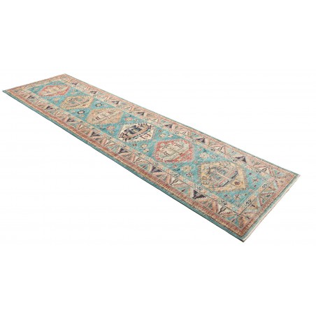 Tappeto Kazak Fine Pakistan bianco 79x296