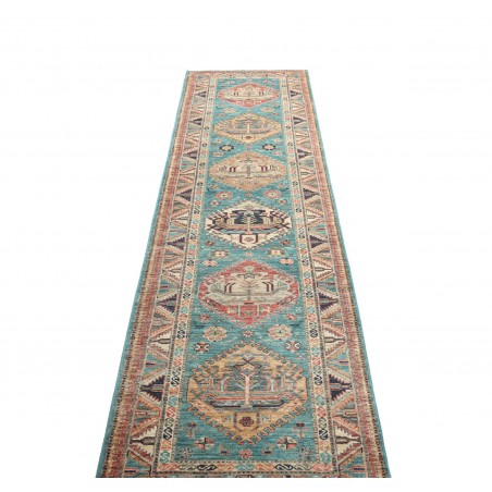 Tappeto Kazak Fine Pakistan bianco 79x296