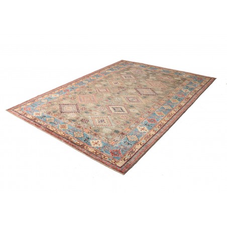 Tappeto Kazak Fine Pakistan marrone bianco 168x237