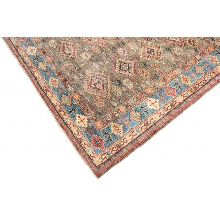 Tappeto Kazak Fine Pakistan marrone bianco 168x237