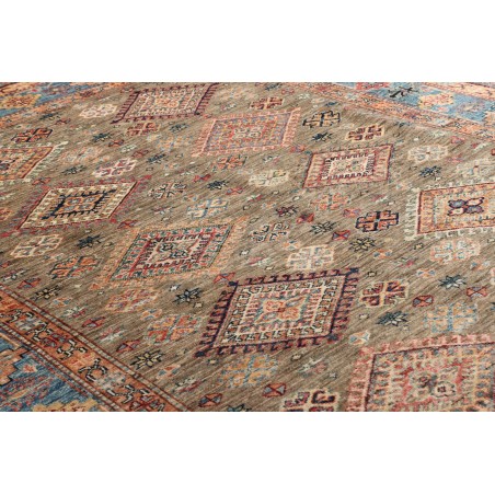 Tappeto Kazak Fine Pakistan marrone bianco 168x237