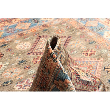 Tappeto Kazak Fine Pakistan marrone bianco 168x237