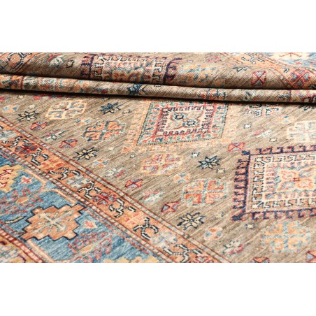 Tappeto Kazak Fine Pakistan marrone bianco 168x237