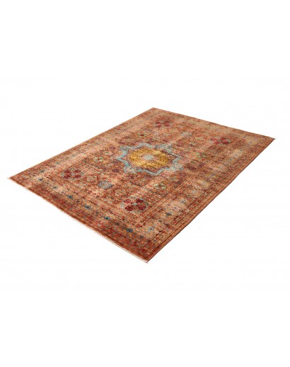 Tappeto Mamlouk Pakistan rosso marrone 126x172