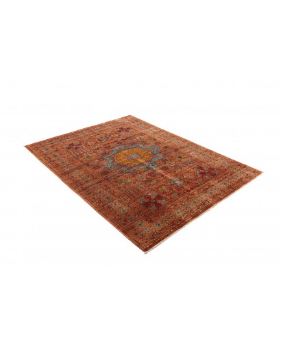 Tappeto Mamlouk Pakistan rosso marrone 126x172