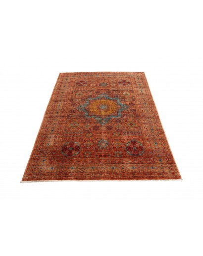 Tappeto Mamlouk Pakistan rosso marrone 126x172