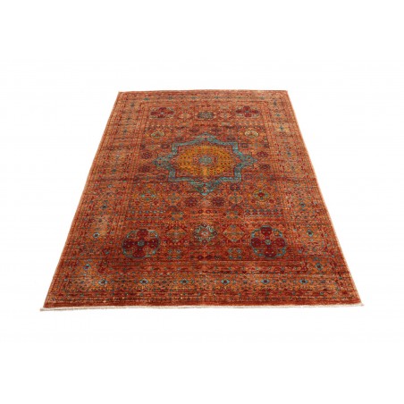 Tappeto Mamlouk Pakistan rosso marrone 126x172