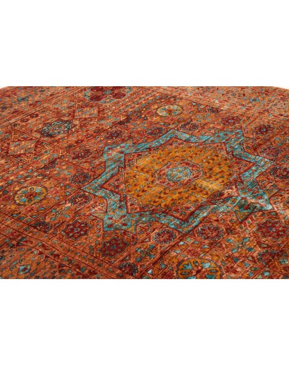 Tappeto Mamlouk Pakistan rosso marrone 126x172