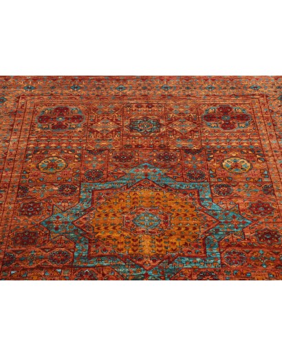 Tappeto Mamlouk Pakistan rosso marrone 126x172