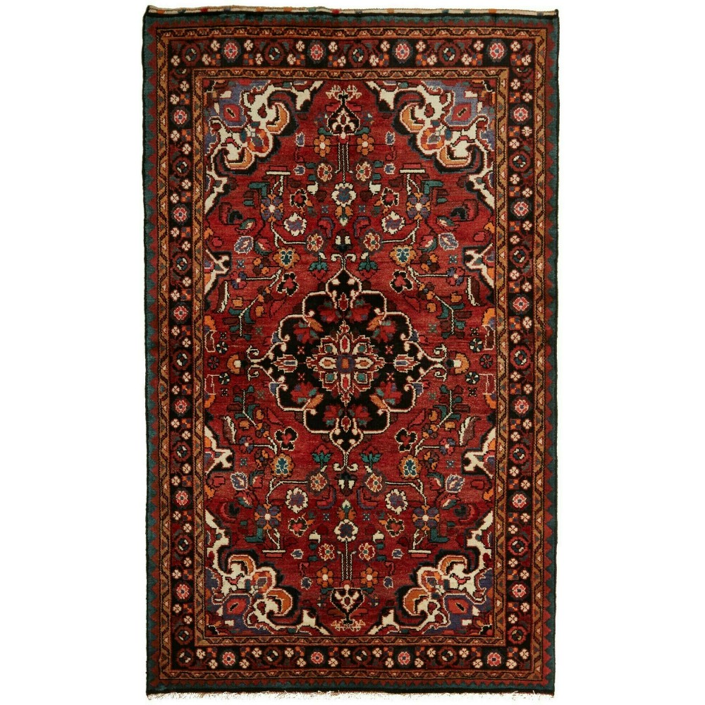 Tappeto Hamadan Persia marrone 125x204 Tappeto Hamadan Persia marrone 125x204