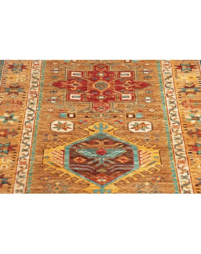 Tappeto Tribal Pakistan marrone bianco 79x298