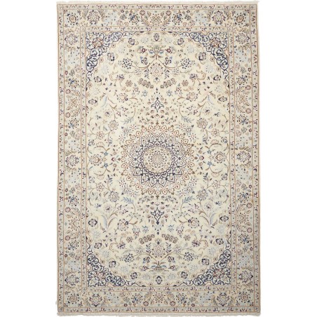 Tappeto Nain 9La Persia bianco azzurro 154x242