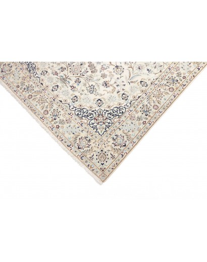 Tappeto Nain 9La Persia bianco azzurro 154x242