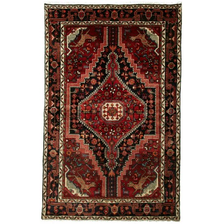 Tappeto Hamadan Persia blu marrone 140x220