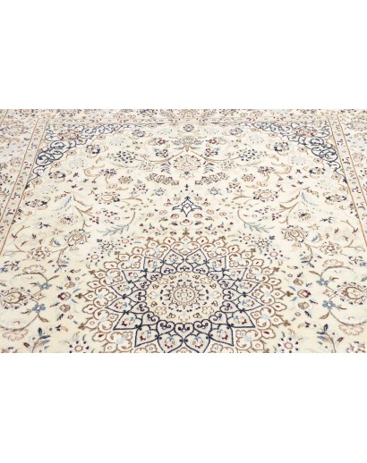 Tappeto Nain 9La Persia bianco azzurro 154x242