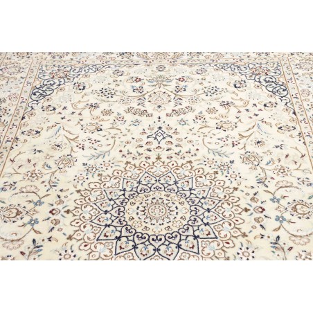Tappeto Nain 9La Persia bianco azzurro 154x242