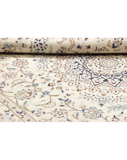 Tappeto Nain 9La Persia bianco azzurro 154x242