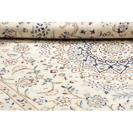 Tappeto Nain 9La Persia bianco azzurro 154x242