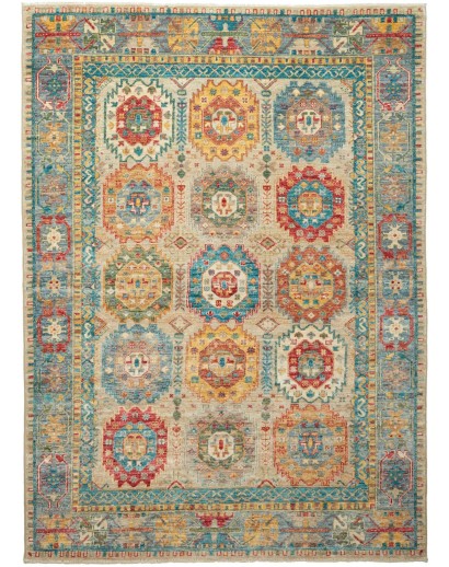Tappeto Tribal Pakistan marrone 150x206