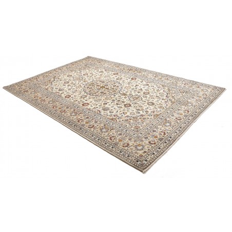 Tappeto Kashan Persia bianco verde 205x312