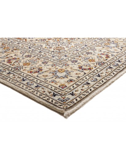 Tappeto Kashan Persia bianco verde 205x312