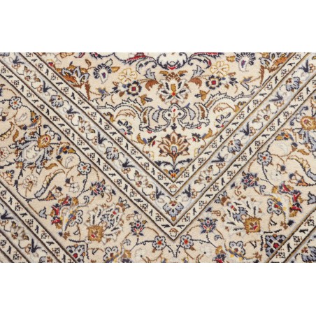 Tappeto Kashan Persia bianco verde 205x312