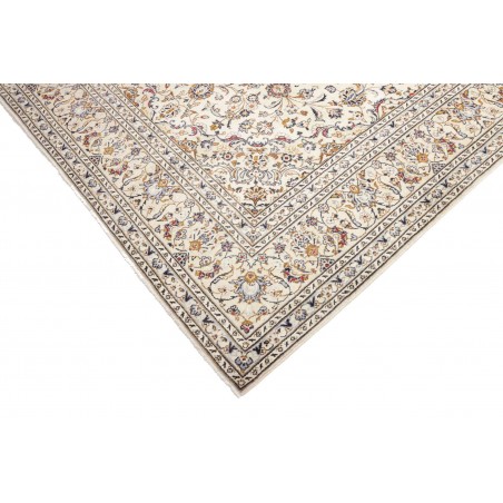 Tappeto Kashan Persia bianco verde 205x312