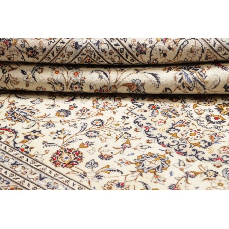 Tappeto Kashan Persia bianco verde 205x312