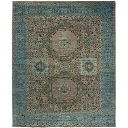 Tappeto Mamlouk Pakistan azzurro beige 245x300