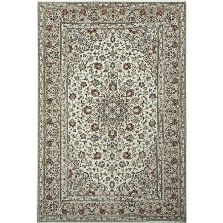 Tappeto Kashan Persia beige grigio 202x298