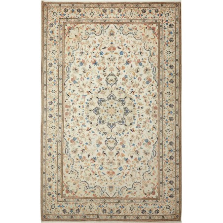 Tappeto Kashan Persia beige grigio 200x312