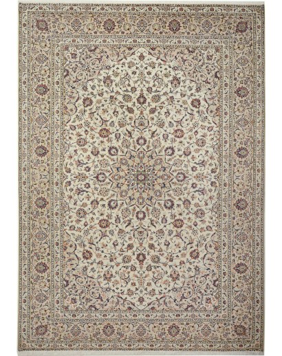 Tappeto Kashan Persia azzurro beige 240x340