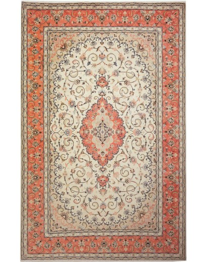 Tappeto Kashan Persia marrone grigio 192x300