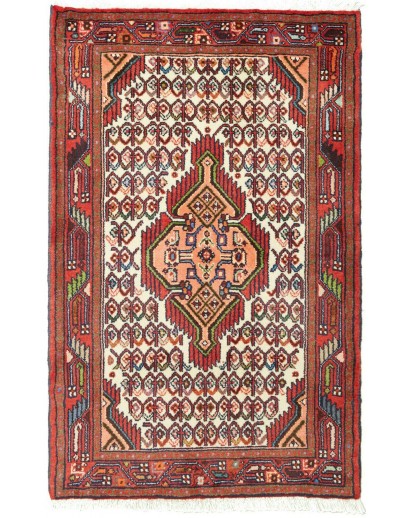 Tappeto Hamadan Persia marrone rosso 80x126