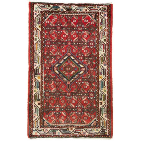 Tappeto Hamadan Persia marrone giallo 85x133