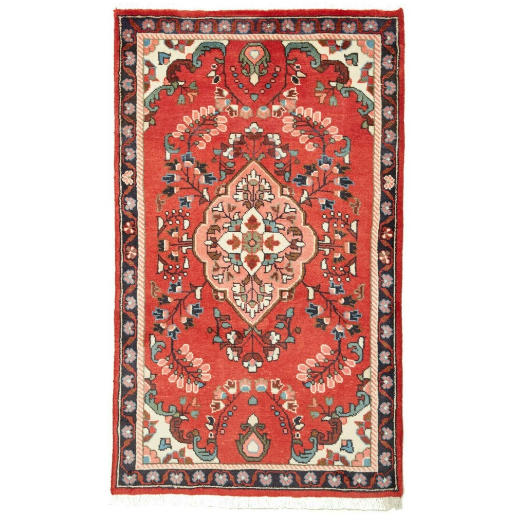 Tappeto Hamadan Persia marrone grigio 81x137 Tappeto Hamadan Persia marrone grigio 81x137