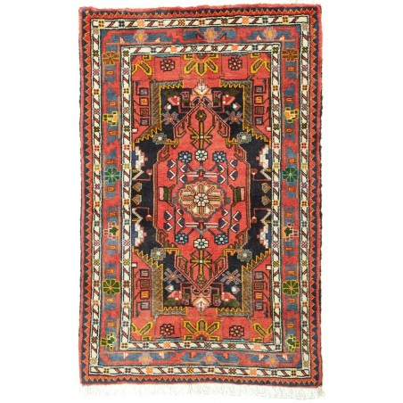 Tappeto Hamadan Persia marrone bianco 78x123