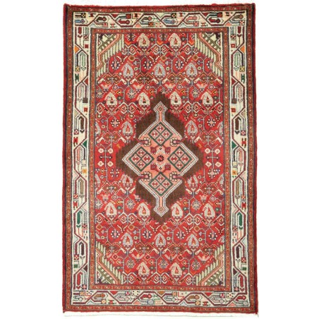 Tappeto Hamadan Persia marrone giallo 80x129