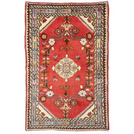Tappeto Hamadan Persia marrone bianco 90x138