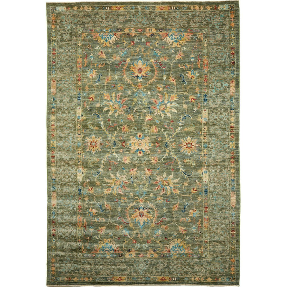 Tappeto Zigler Fine Pakistan bianco marrone 204x299 Tappeto Zigler Fine Pakistan bianco marrone 204x299