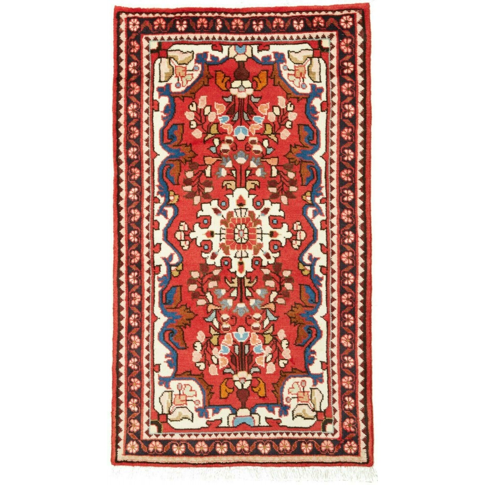 Tappeto Hamadan Persia marrone grigio 69x121 Tappeto Hamadan Persia marrone grigio 69x121