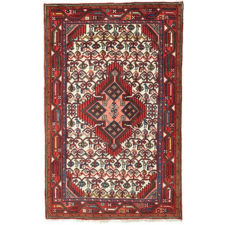Tappeto Hamadan Persia marrone bianco 80x128
