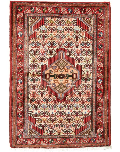 Tappeto Hamadan Persia marrone giallo 83x123