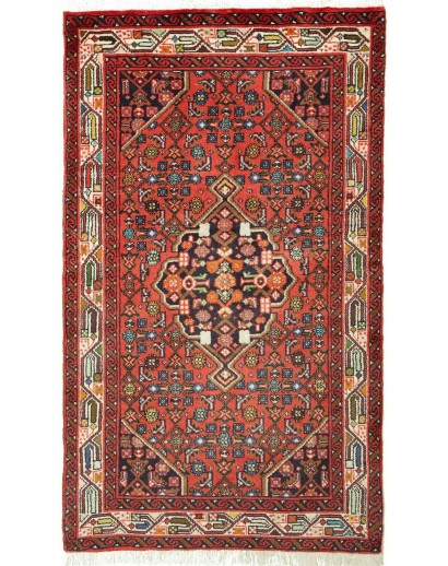 Tappeto Hamadan Persia marrone giallo 77x134