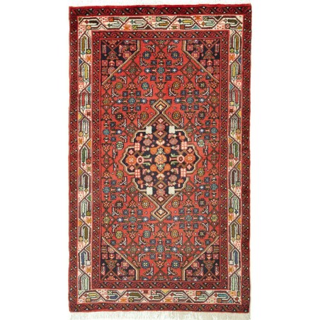Tappeto Hamadan Persia marrone giallo 77x134