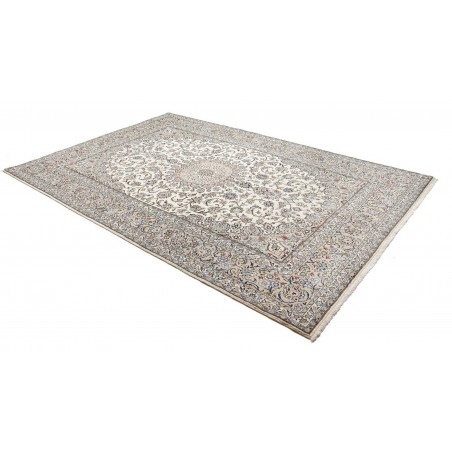 Tappeto Kashan Persia beige bianco 196x296