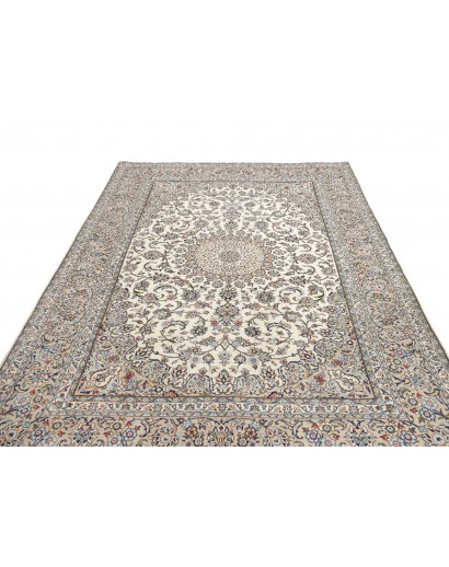 Tappeto Kashan Persia beige bianco 196x296
